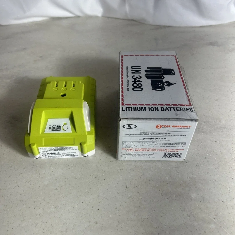 Snow + Sun Joe 24VBAT-LT Pro Lithium-Ion Battery 24 Volt | 2.5-Ah (Open Box)